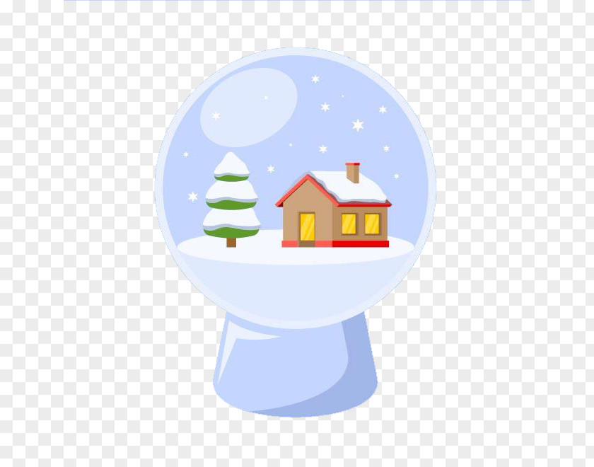 Generic Button Crystal Ball Santa Claus Christmas Day Vector Graphics Image PNG