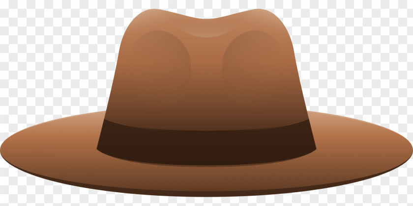 Hat Vector Brown Fedora PNG