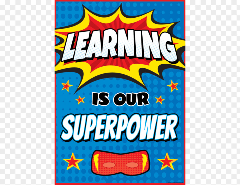 Learning Poster Superpower Superhero School PNG