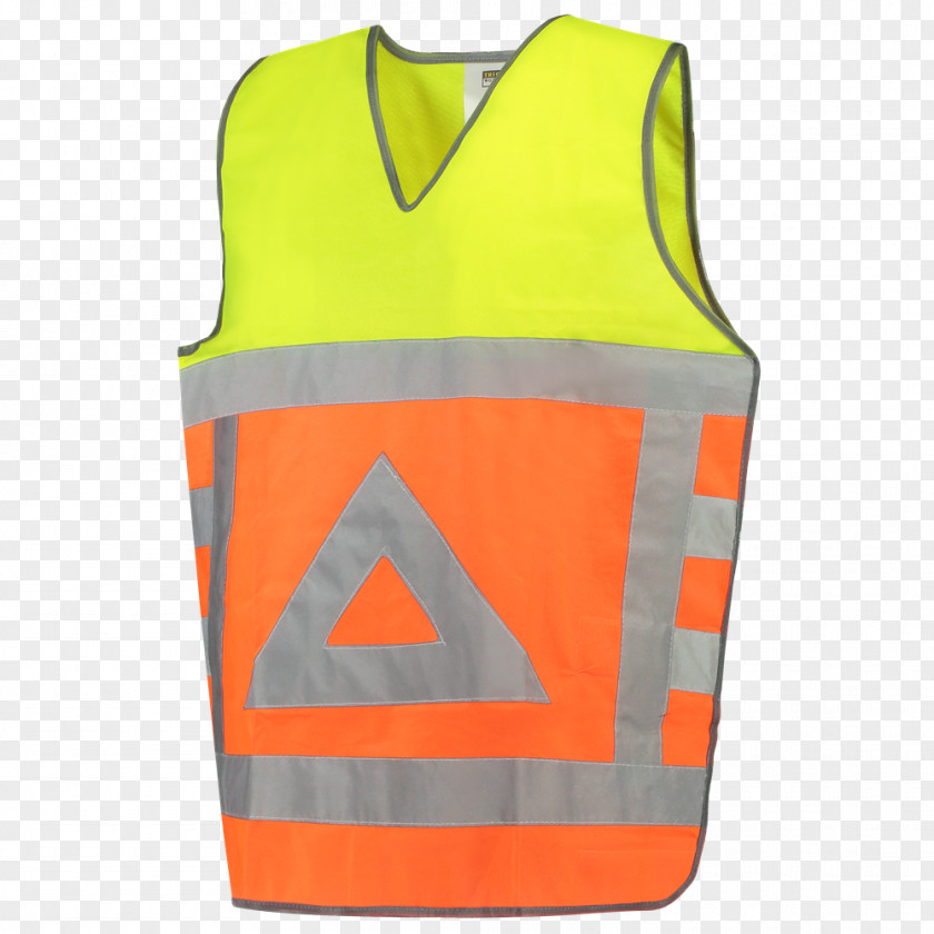 Orange Yellow Workwear High-visibility Clothing Armilla Reflectora Gilets Polo Shirt PNG