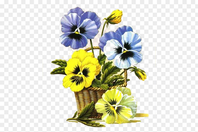 Painting Pansy Cross-stitch Embroidery PNG