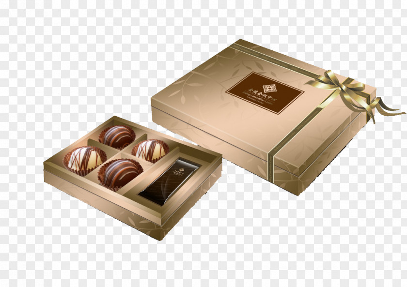 Valentine Chocolate Paper Box Packaging And Labeling PNG