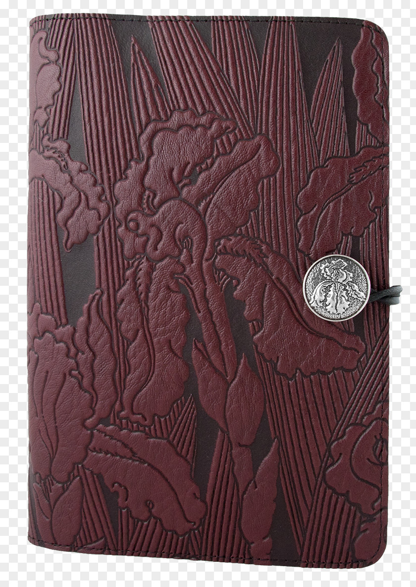 Mid-cover Design Wallet Maroon PNG