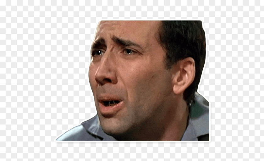 Nose Nicolas Cage Sticker Emotion Crying PNG