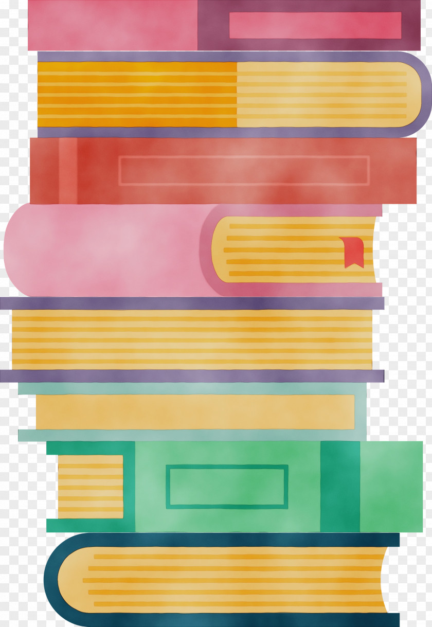 Paper Yellow Line Meter Shelf PNG