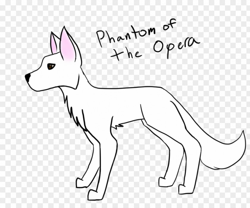 Phantom Of The Opera Dog Breed Puppy Line Art Whiskers PNG