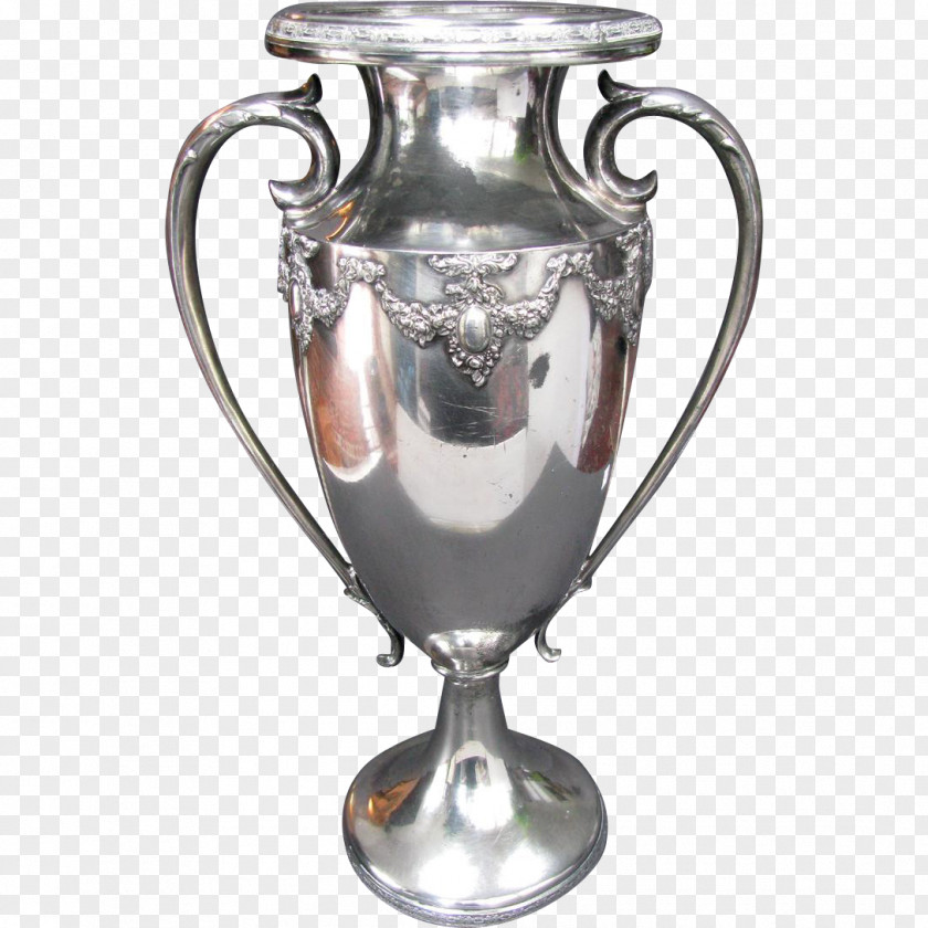 Silver Plate Trophy Award Plating Cup PNG