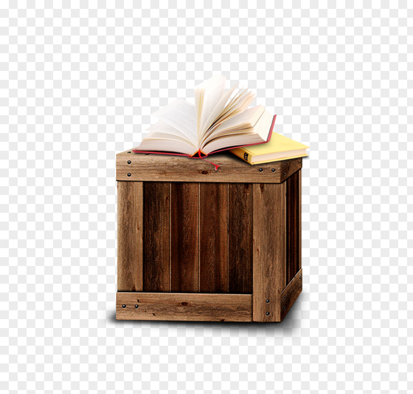 Wooden Books Box Wood PNG