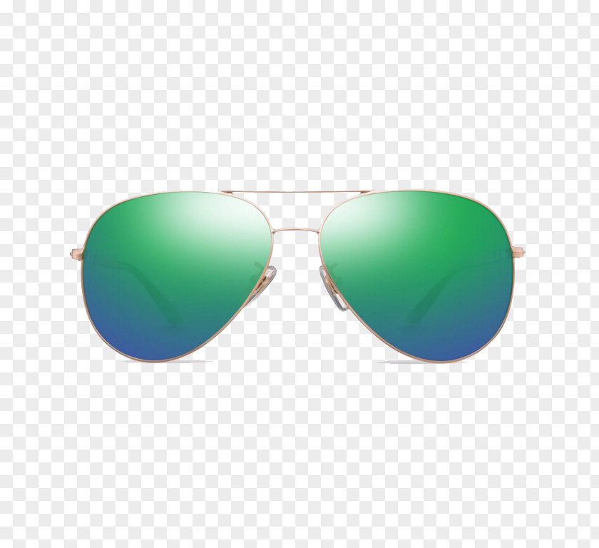 Blue-green Polarized Aviator Sunglasses Green Blue Download PNG