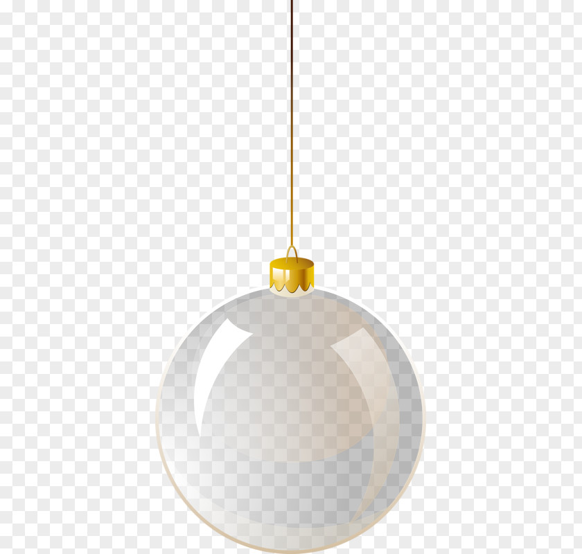 Christmas Ball Light Fixture Yellow Material PNG