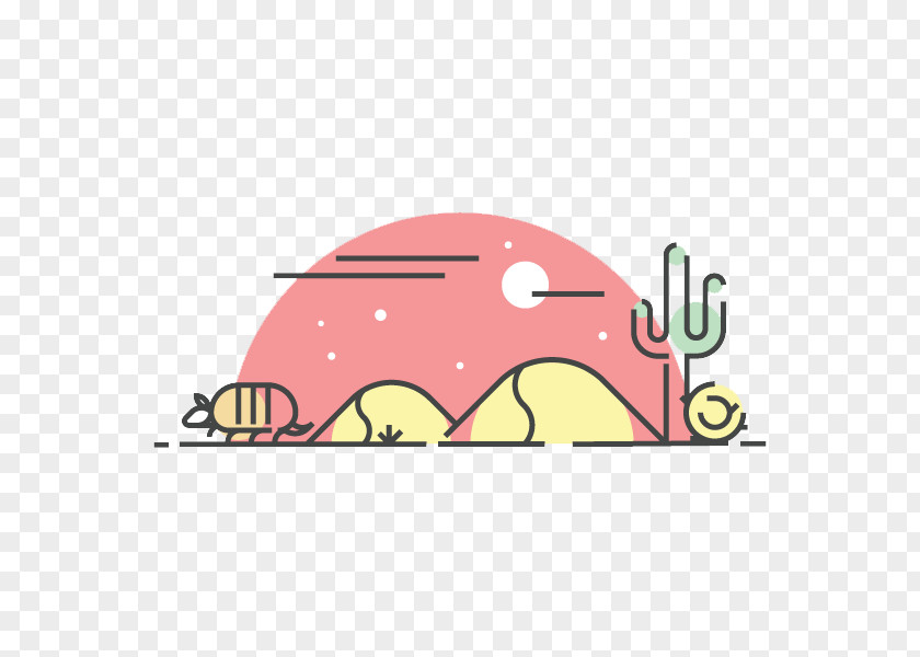 Desert Erg Illustration PNG