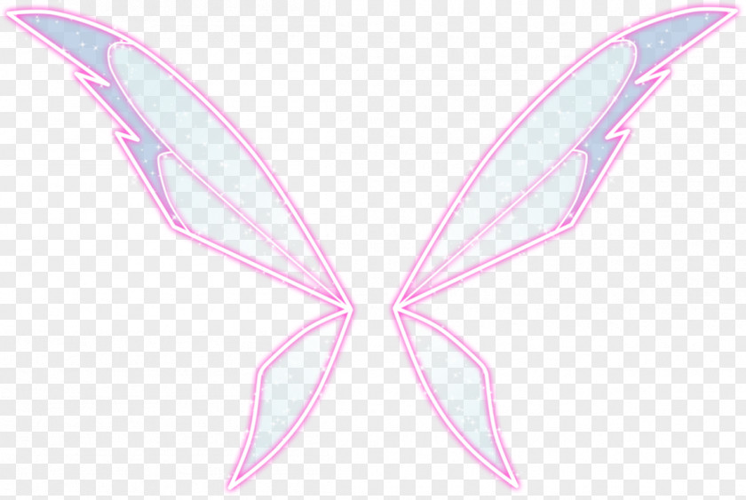 Fairy Moth Symmetry Pink M Pattern PNG