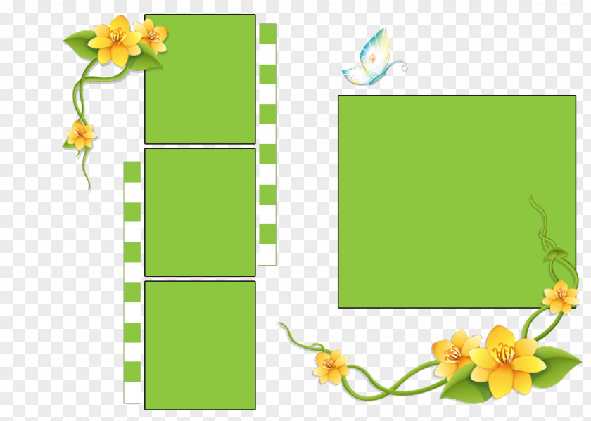 Green Frame Template PNG