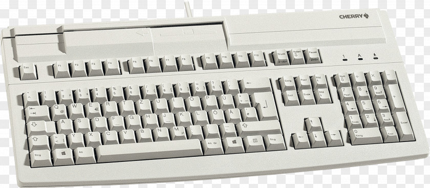 Grey ID Card Computer Keyboard Mouse Cherry PS/2 Port Touch Typing PNG