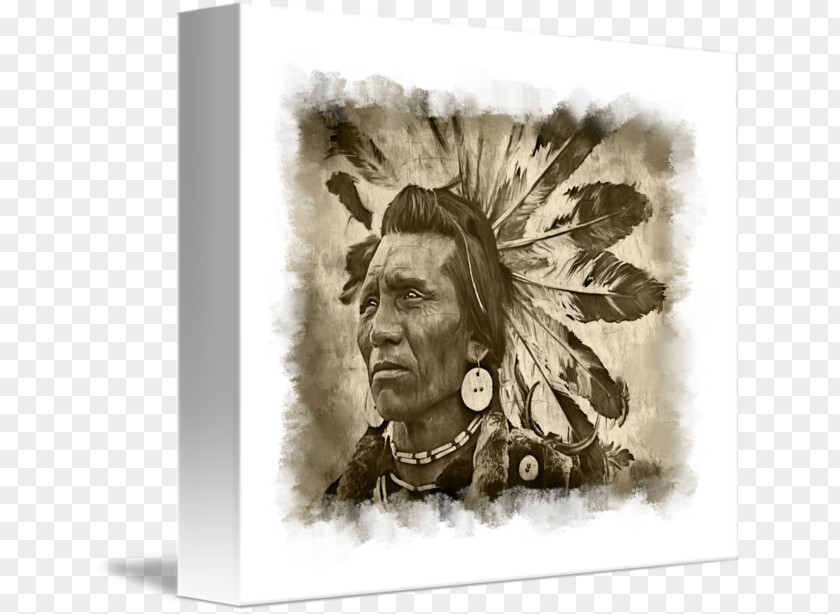 Indian Chief Portrait Stock Photography Picture Frames PNG