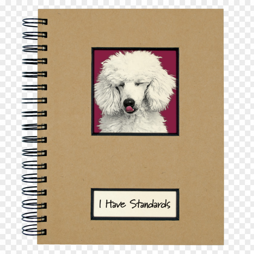Puppy Paper Notebook Poodle Printing PNG