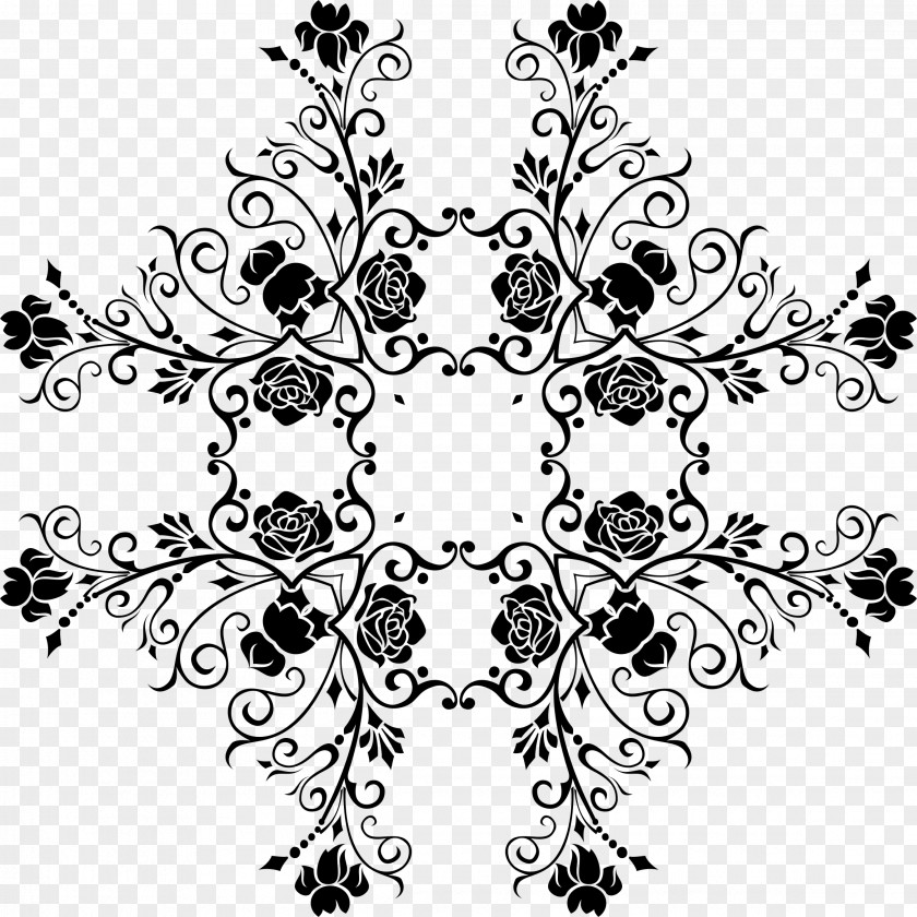 Floral Ornament Flower Design Clip Art PNG