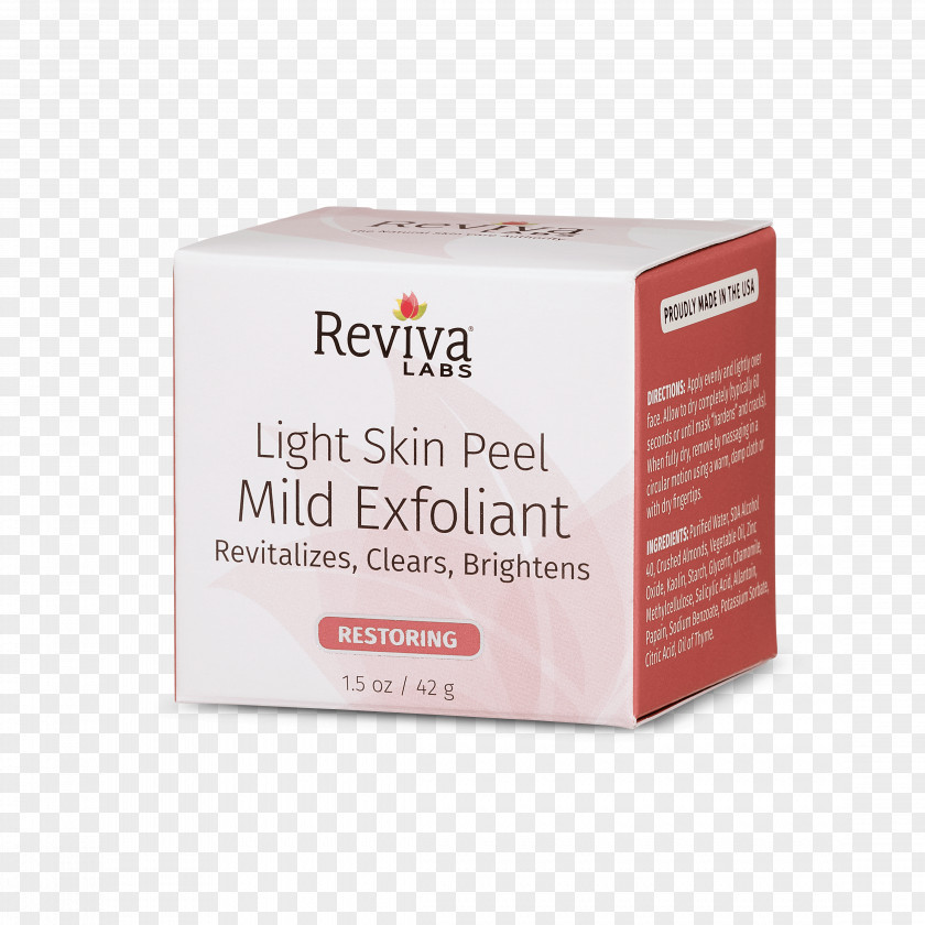 Impurity Texture Cream Exfoliation Skin Care Reviva Labs Non-Chemical Light Peel PNG
