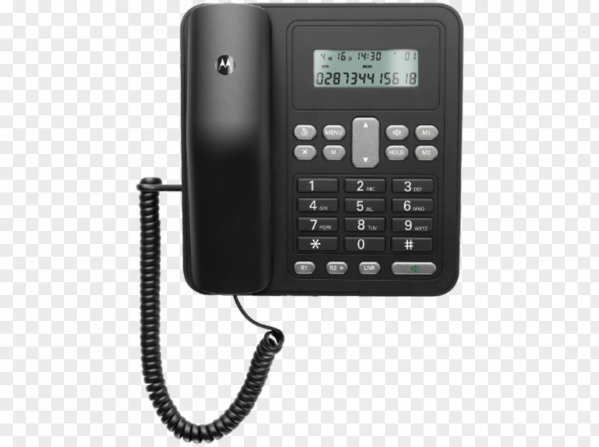 Phone Call Home & Business Phones Telephone Motorola Ct320 Black CT320 Noir Téléphone Fixe Caller ID PNG