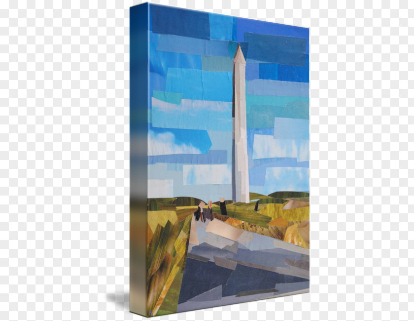 Washington Monument Painting Acrylic Paint Gallery Wrap PNG