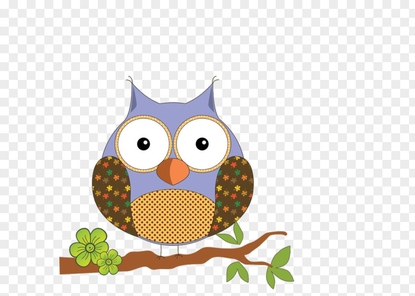 Cartoon Owl Cuteness Wallpaper PNG