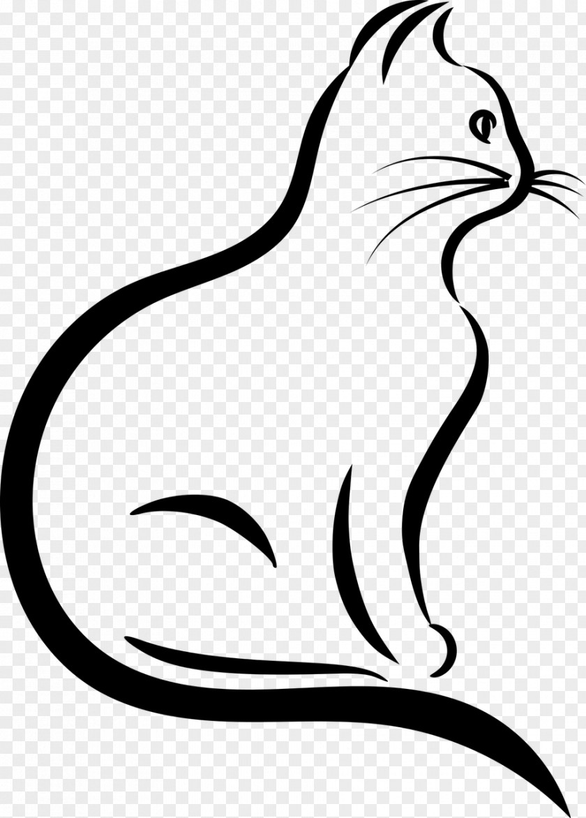 Cat Silhouette Drawing Clip Art PNG