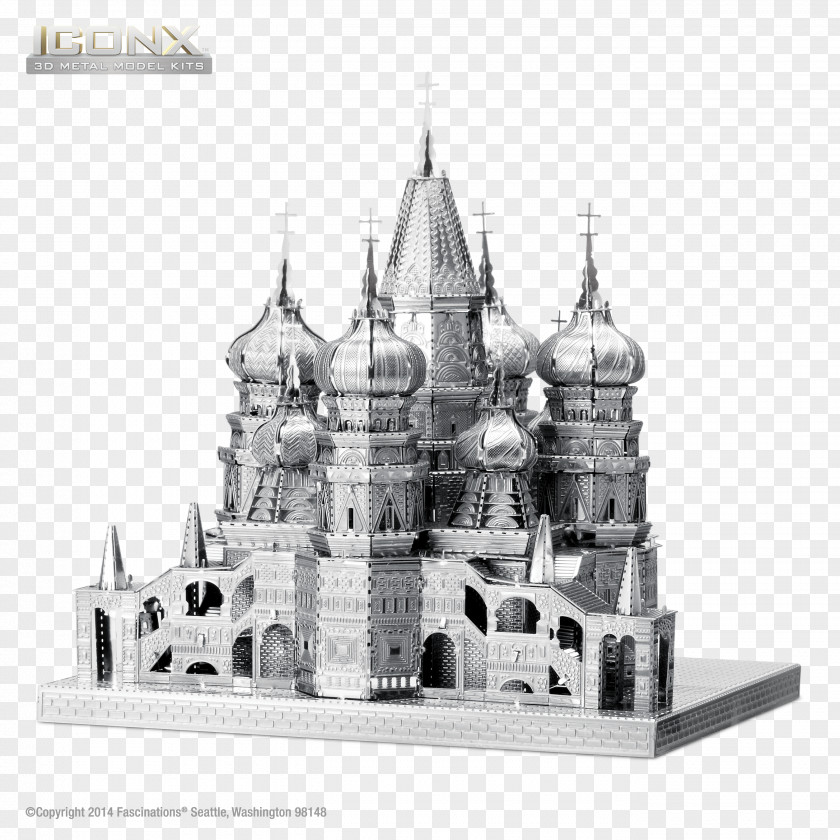 Cathedral Saint Basil's Himeji Castle Sheet Metal Plastic Model PNG