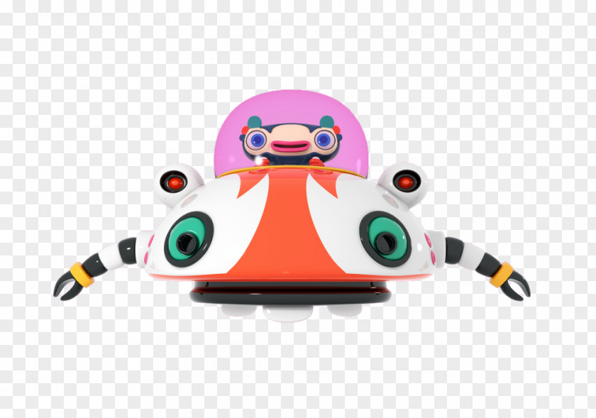 Creative Stereoscopic UFO FIG. Illustration PNG