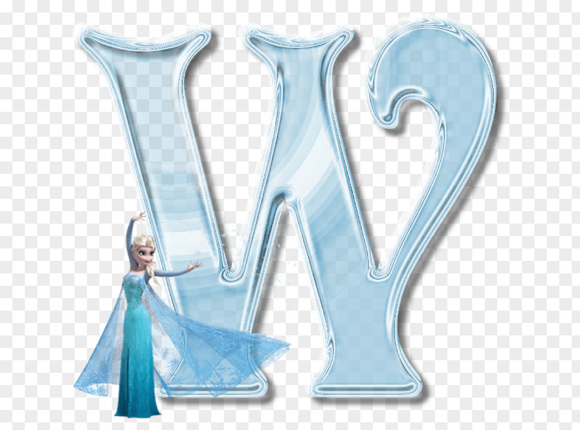 Elsa Alphabet Olaf Frozen Film Series Font PNG