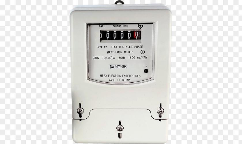 Energy Electricity Meter Smart Single-phase Electric Power Kilowatt Hour PNG