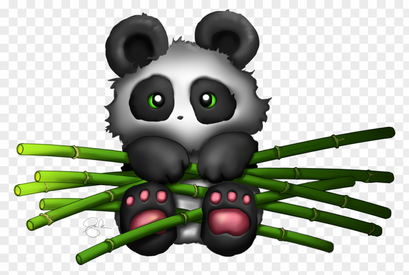 Hand-painted Panda Giant Bamboo Cuteness PNG