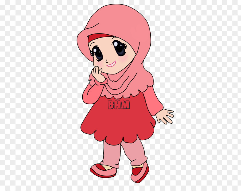 Hijab Art Doodle Muslim Woman Islam PNG