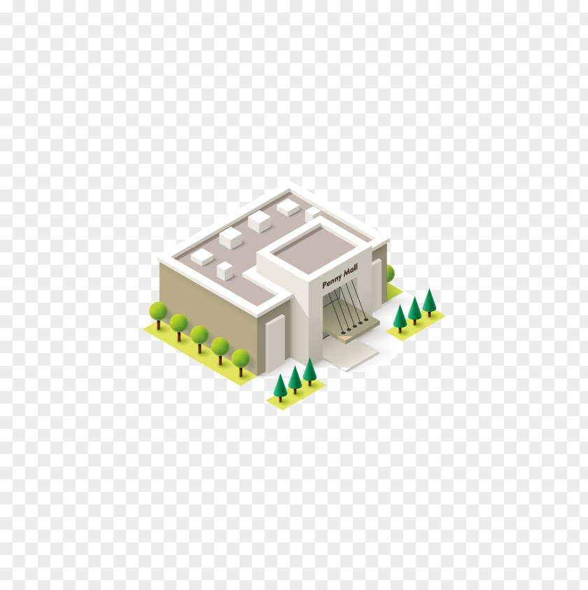 Vector Building Cartoon Royalty-free Illustration PNG