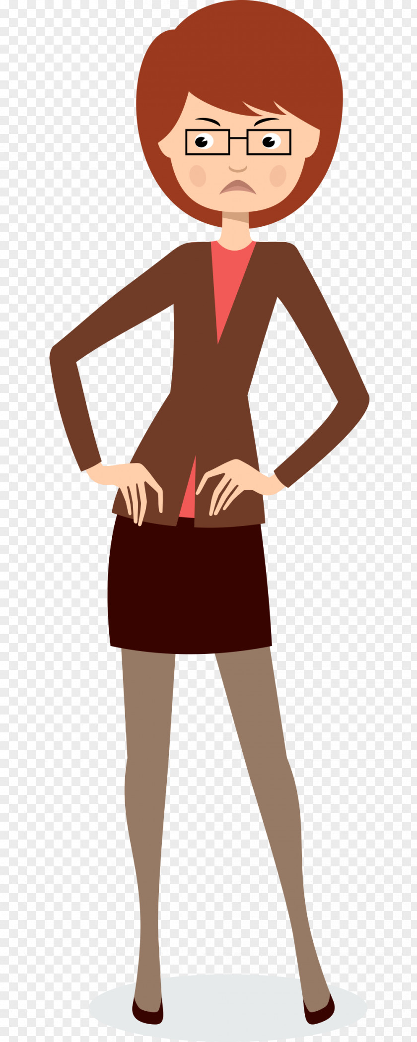 Angry Woman Businessperson Clip Art PNG