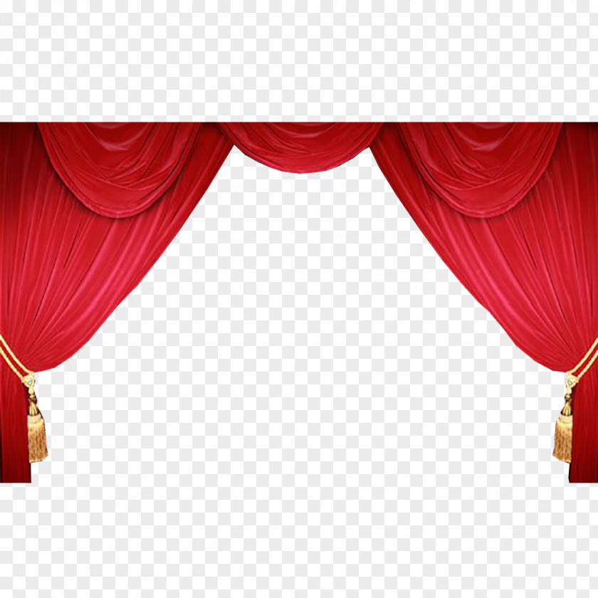 Curtain Red Window Treatment Textile Interior Design Services PNG