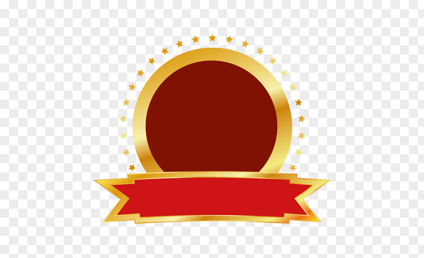 Gold Vector Label PNG