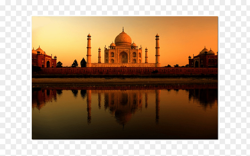 Taj Mahal Agra Fort Golden Triangle Travel Guidebook PNG