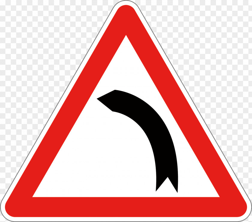 Vector Road Left Turn Euclidean Curve Senyal PNG