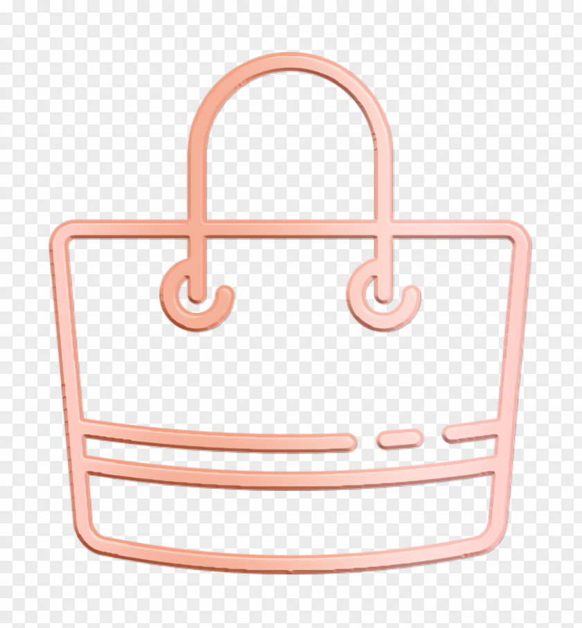 Bag Icon Linear Detailed Travel Elements PNG