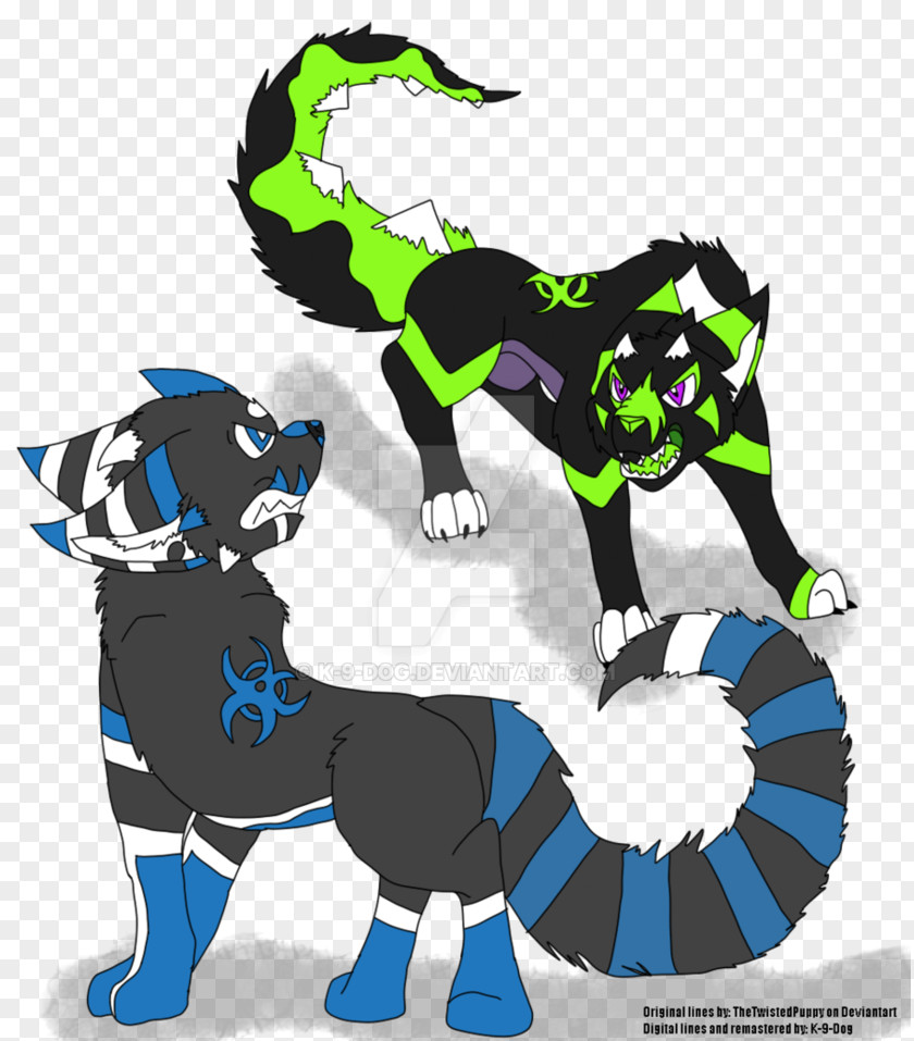 Dog Fighting Cat Horse Character Clip Art PNG