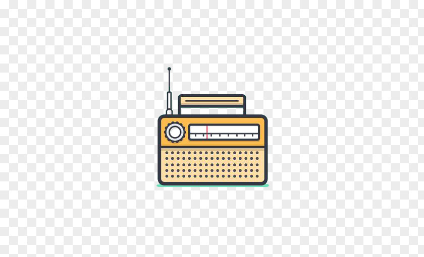 Flat Radio Design PNG