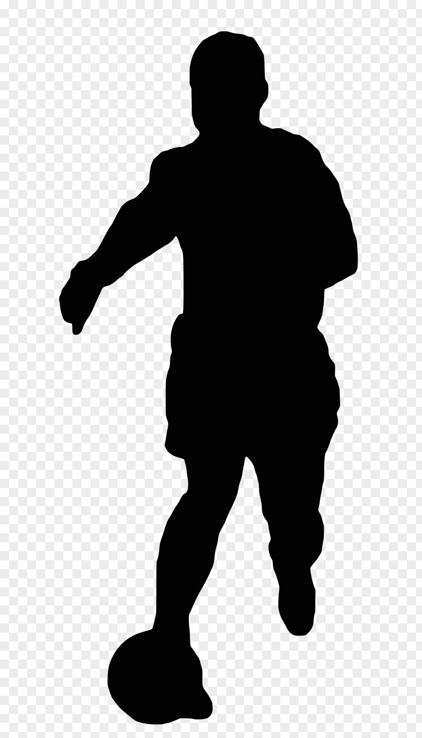 Silhouette Football Player PNG