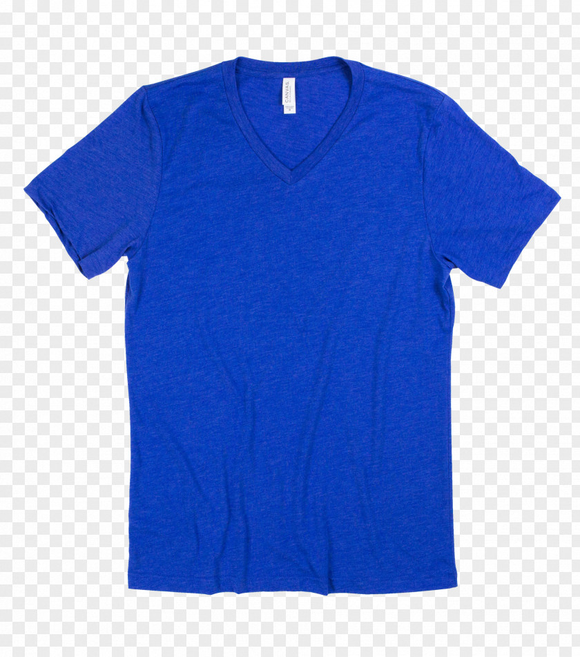 T-shirt Navy Blue Royal Sleeve PNG