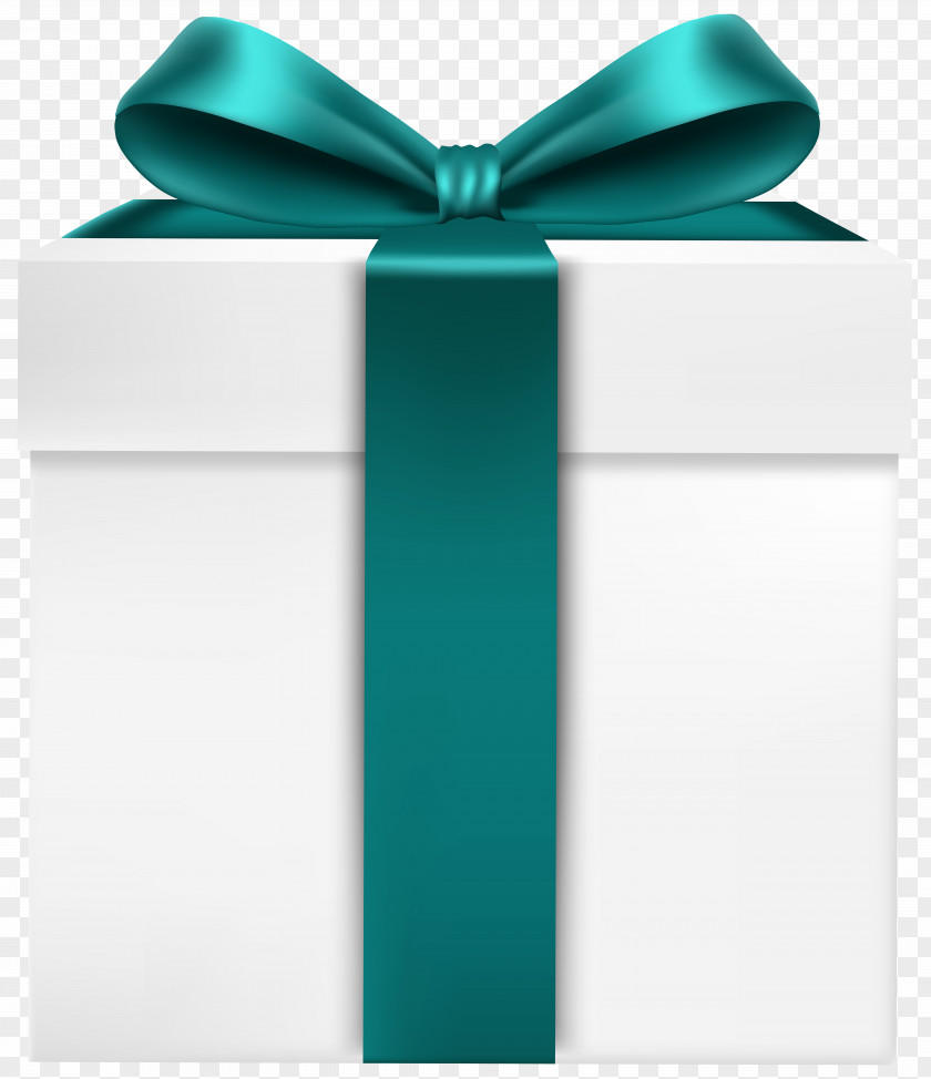 White Gift Box Present Clip Art PNG