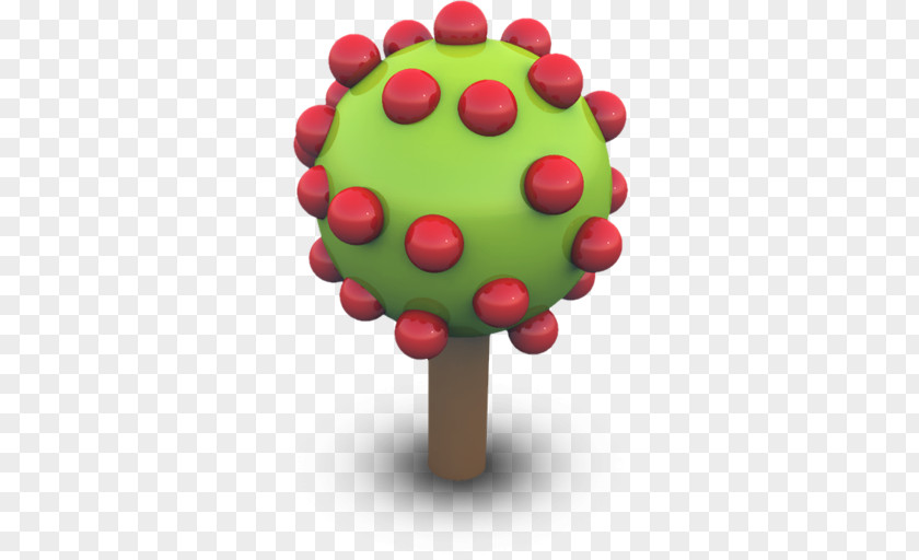 3D Model Of Apple Tree ICO Download Icon PNG