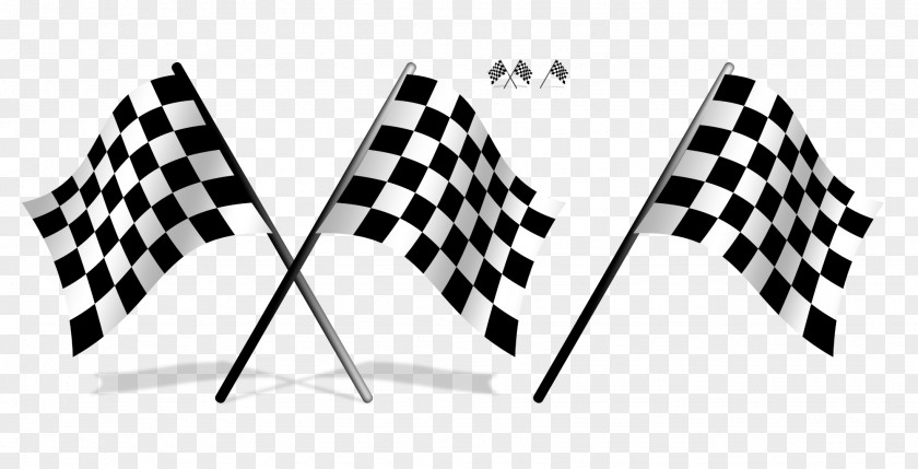 Black And White Checkered Flags PSD Material Draughts Check Drapeau Xc3xa0 Damier Racing Clip Art PNG