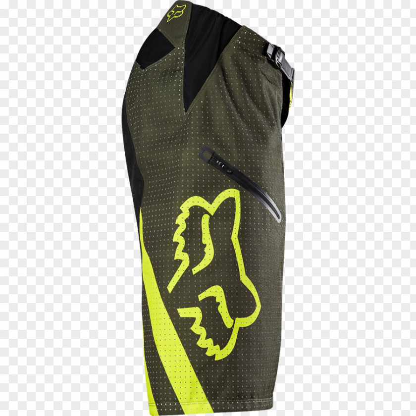 Fox Sport Protective Gear In Sports Downhill Mountain Biking Pants Yellow Shorts PNG
