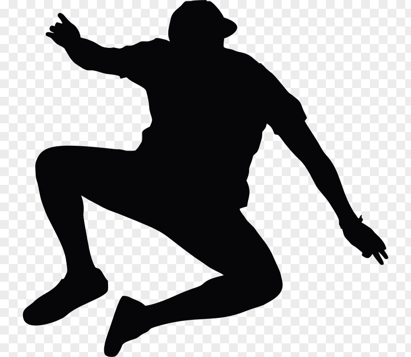 Man Silhouette Jumping Clip Art PNG