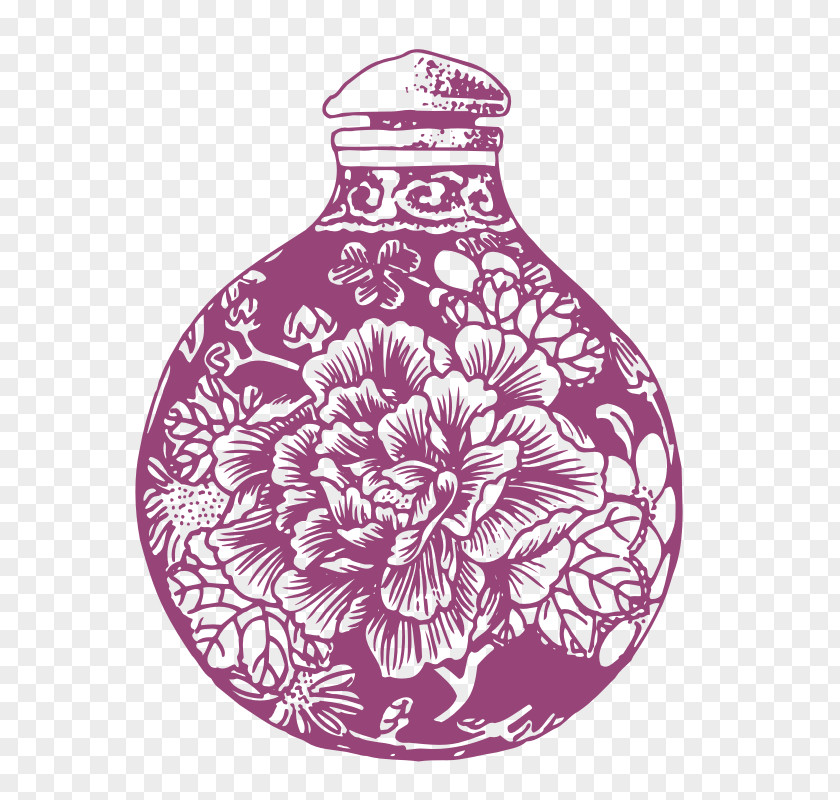 National Traditional Classic Vase Painting Decorative Pattern Lines Creative Poster Chinoiserie Clip Art PNG