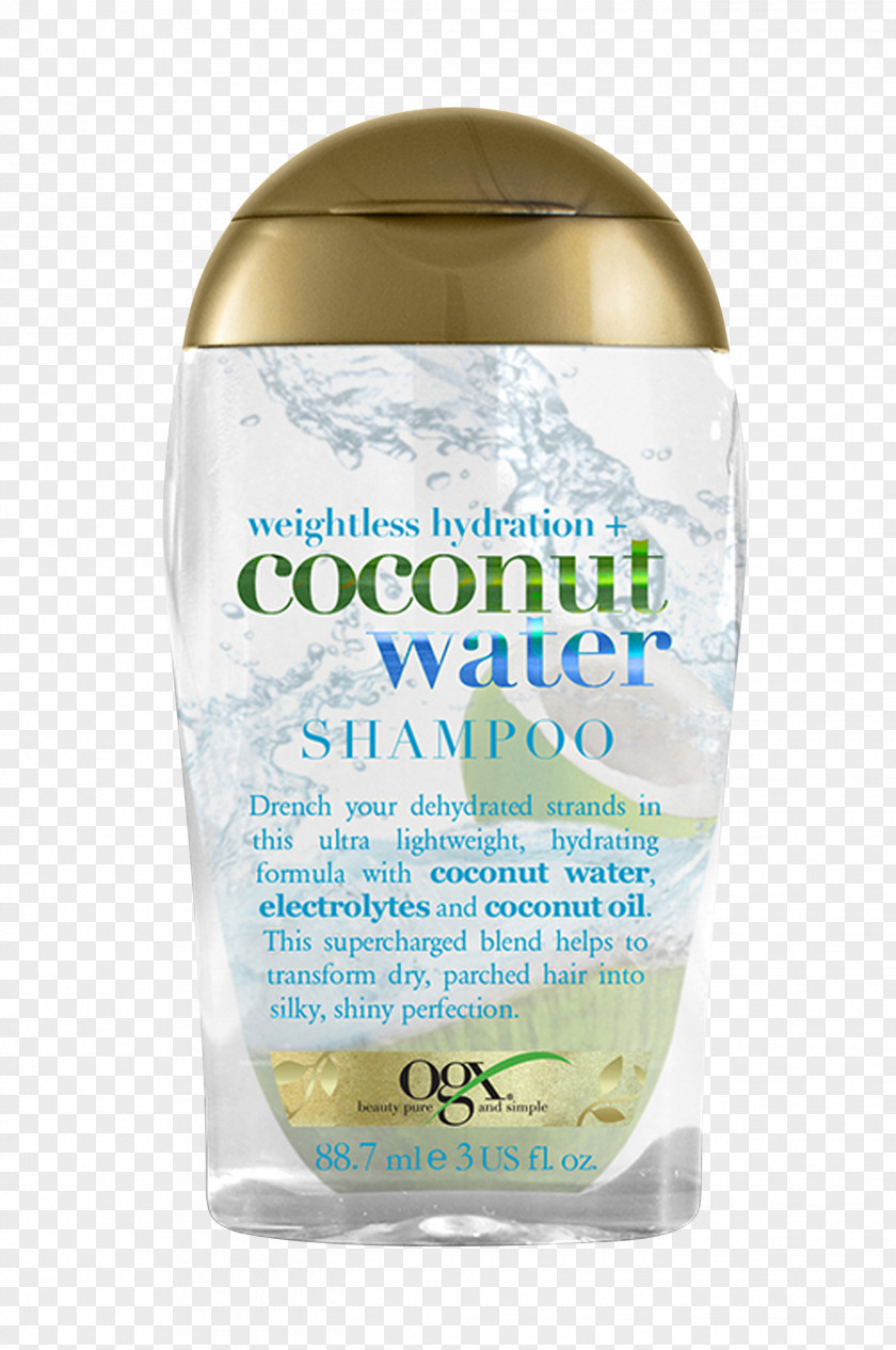 Oil OGX Nourishing Coconut Milk Shampoo Water PNG